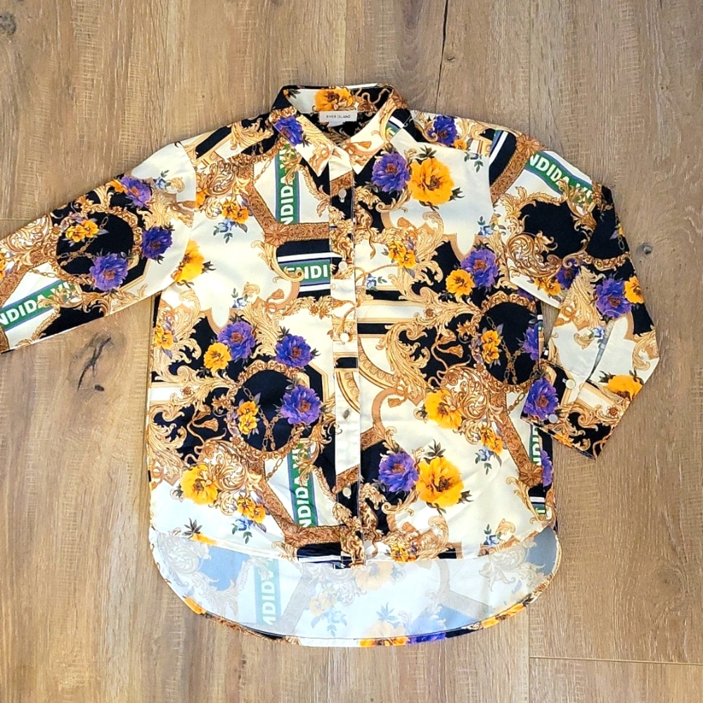 NWOT River Island Girls Long Sleeve Blouse size 5/6 years